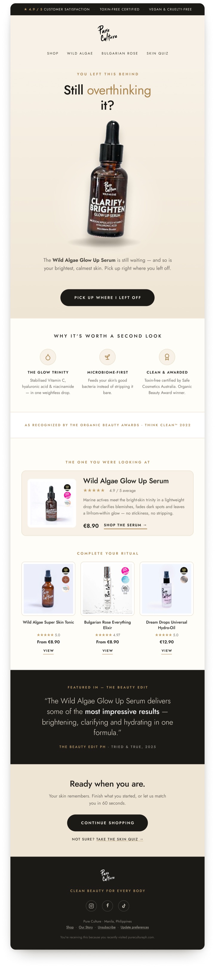 Klaviyo email design by Afentico